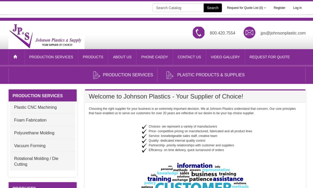 Johnson Plastics & Supply Plastic Materials