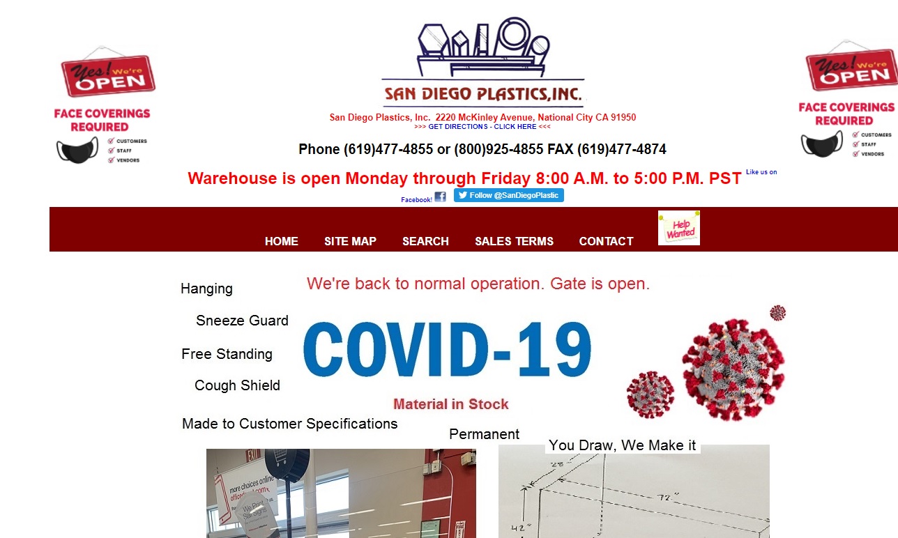 San Diego Plastics, Inc. Plastic Materials